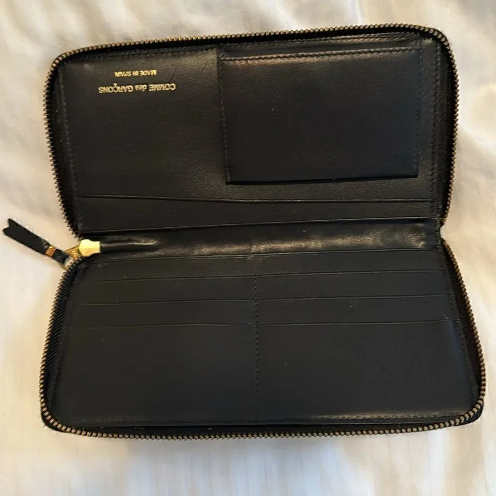 Comme des garcones black clover wallet